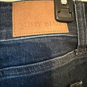 Judy Blue  Wide-leg Dark Blue Jeans